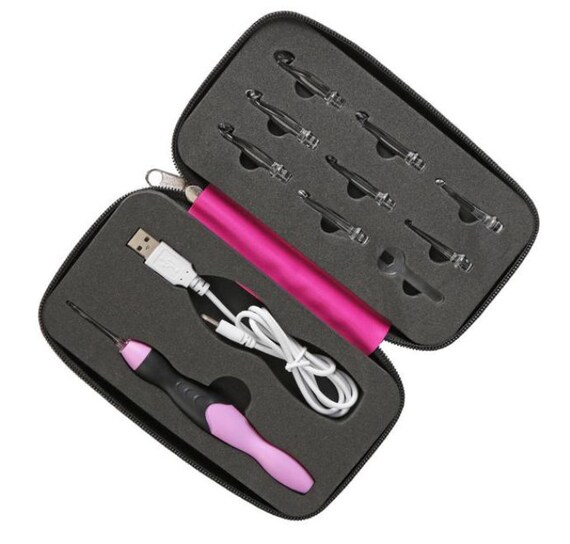 9 in 1 Light Up Crochet Hooks  Set