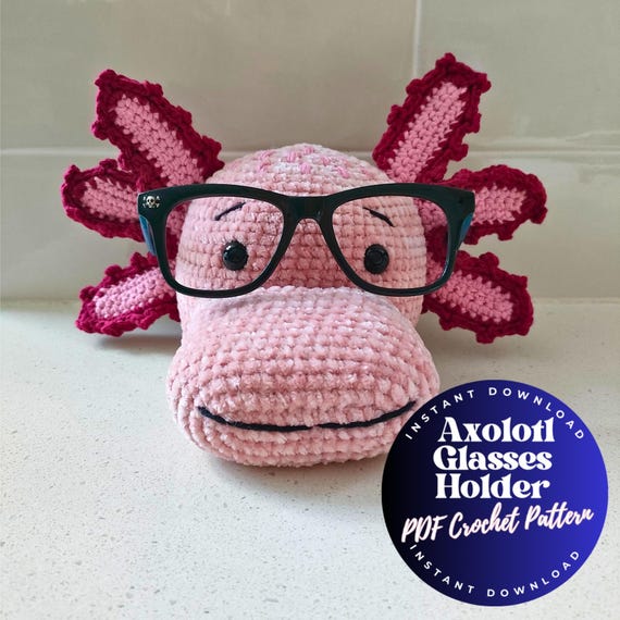 Axolotl Glasses Holder Crochet Pattern (PDF)
