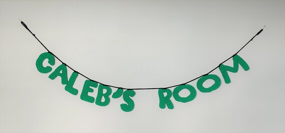 Hand Crocheted Name Bunting Wall Decor | Boy Nursery Decor