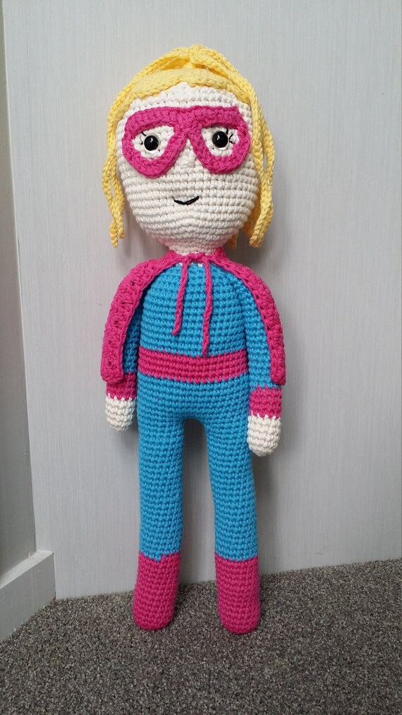 Hand Crocheted Suzy Supergirl