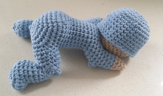 Hand Crocheted Sleeping Baby