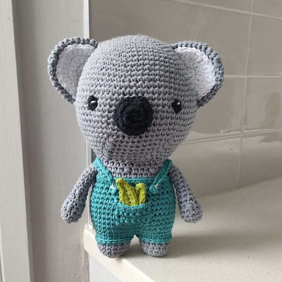 Hand Crocheted Kiri the Koala Bear | Crochet Koala | Koala Stuffed Animal | Stuffed Toy | Koala Gifts | Koala Plushie | Baby Gift