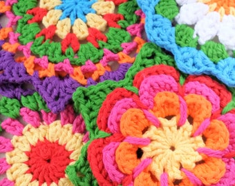 Hand Crocheted Set of Mandala Doilies, Home Decor