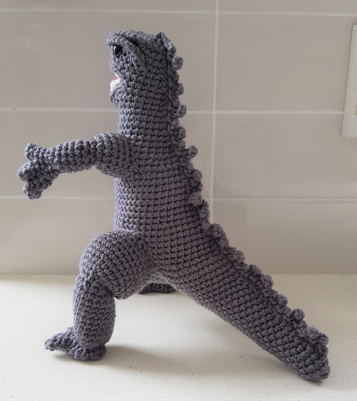 Hand Crocheted Godzilla | Etsy
