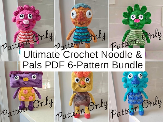 Crochet Noodle & Pals: 6-Pattern PDF Bundle (Instant Download)