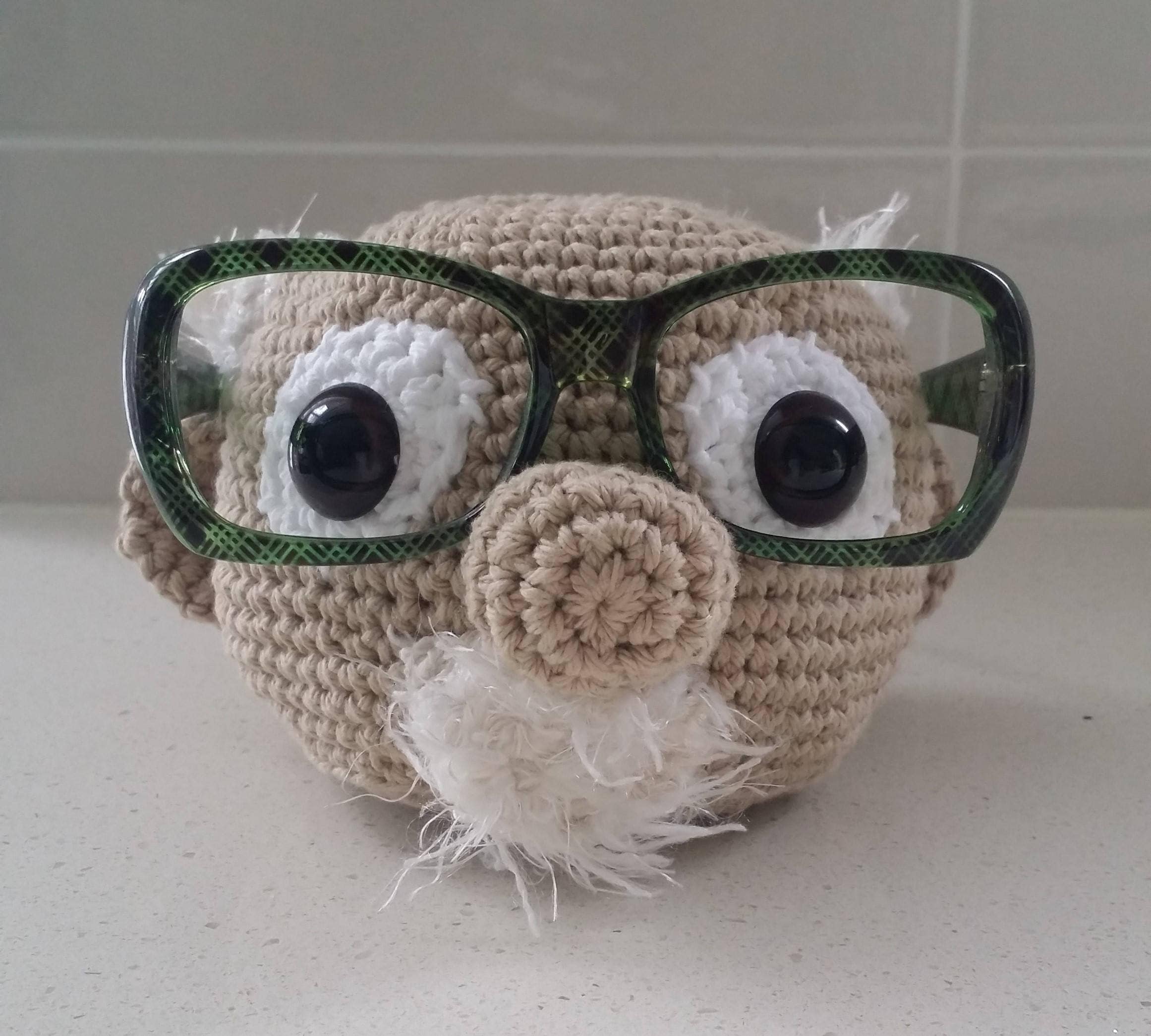 Hand Crocheted Glasses Holder