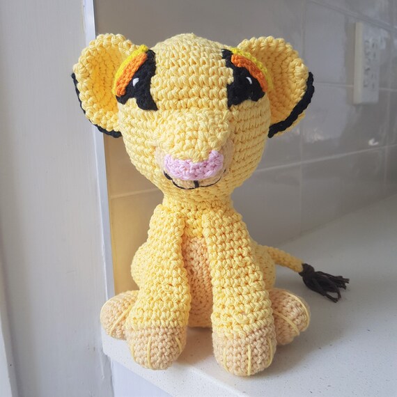 Hand Crocheted Nala the Lion Stuffed Animal | Lion Plushy | Crochet Lion | Lion Plush | Amigurumi Lion | Safari Nursery | Stuffed Animal Toy