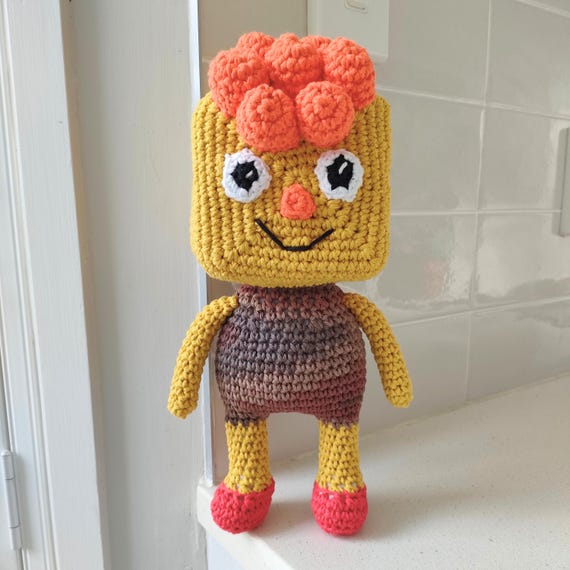 Hand Crocheted Cheesy Doll from Noodle & Pals - 1 in Stock