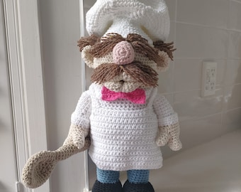 Hand Crocheted Swedish Chef Muppet | The Muppet Show