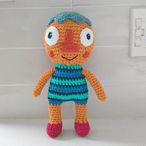 Hand Crocheted Noodle Plush Toy: Super Simple Songs Ornament