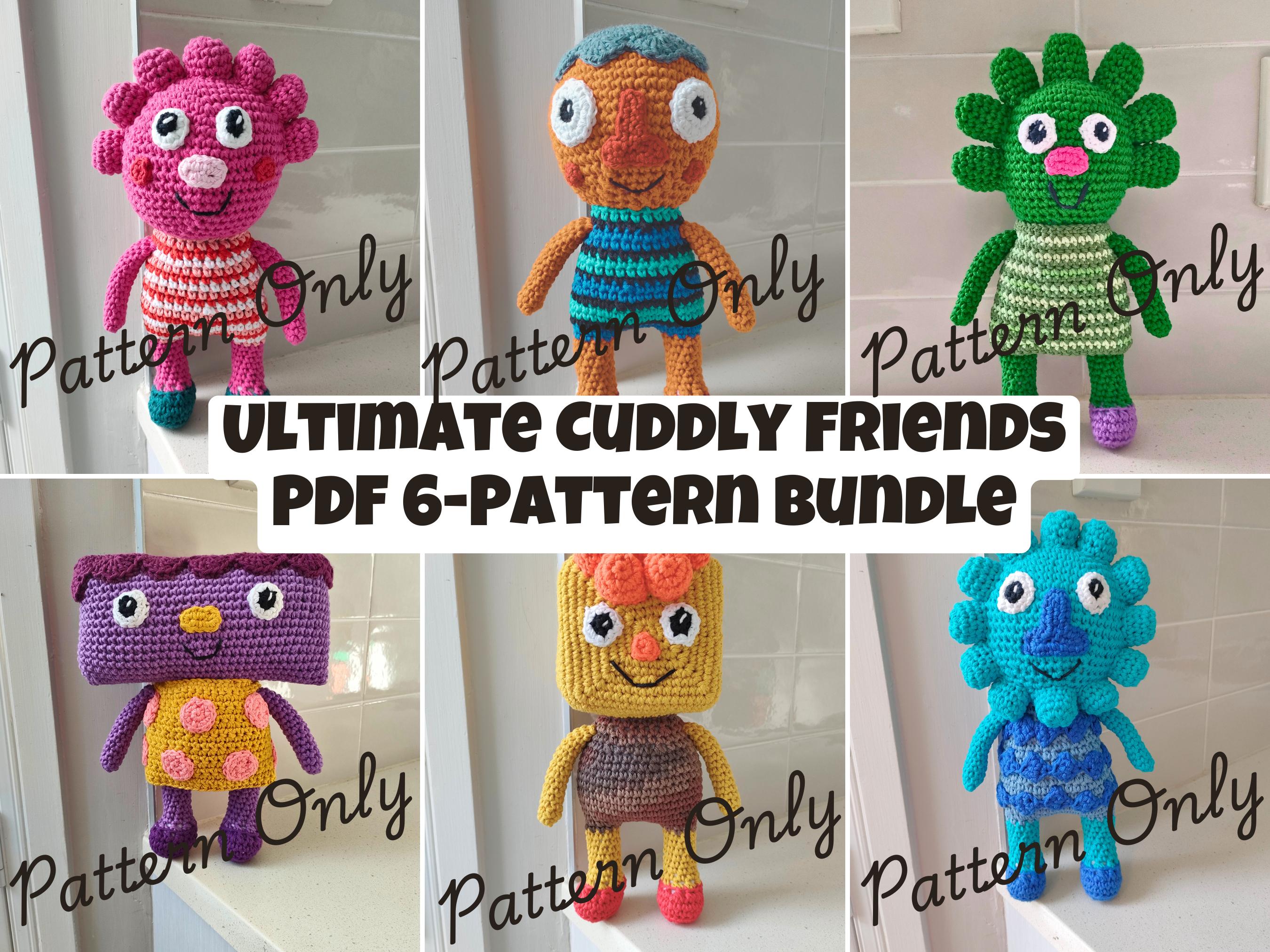 Ultimate Crochet Cuddly Friends 6-pattern PDF Bundle (instant