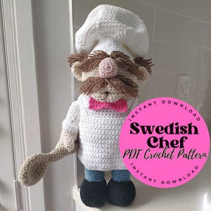 SWEDISH CHEF Muppet Show - PDF Crochet Pattern