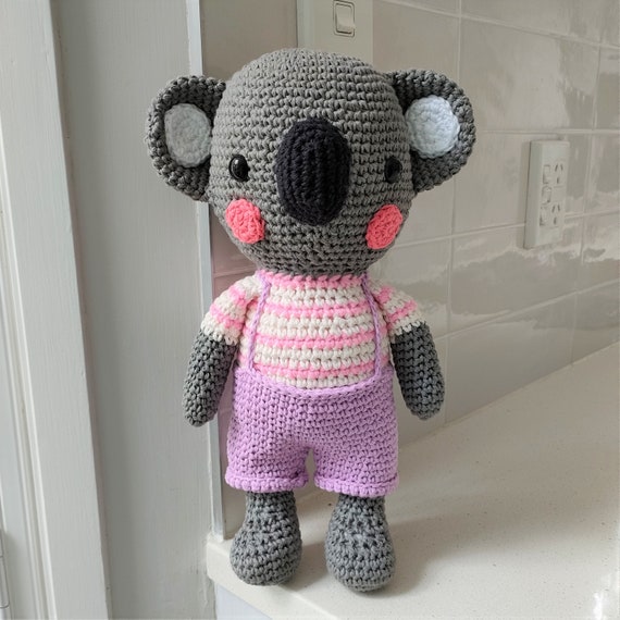 Hand Crocheted Kennedy the Koala Stuffed Animal | Koala Nursery | Baby Toy | Baby Gift | Personalized Koala Toy | Custom Plush