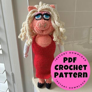 Modello per bambola amigurumi Miss Twinkle Trotters all'uncinetto - Giocattolo amigurumi stravagante (download PDF)