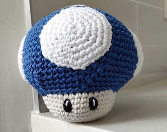 Hand Crocheted Super Mario Mushroom | Gift For Gamers