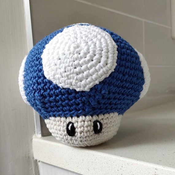 Hand Crocheted Super Mario Mushroom | Gift For Gamers