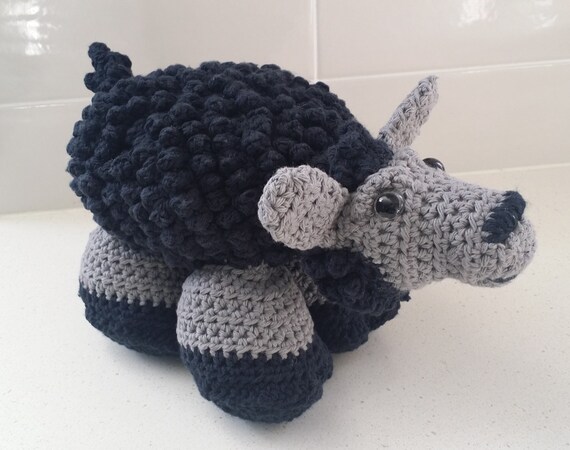 Hand Crocheted Black Sheep - 1 in stock