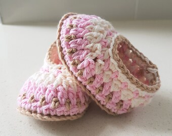 Hand Crocheted Galilee Baby Booties