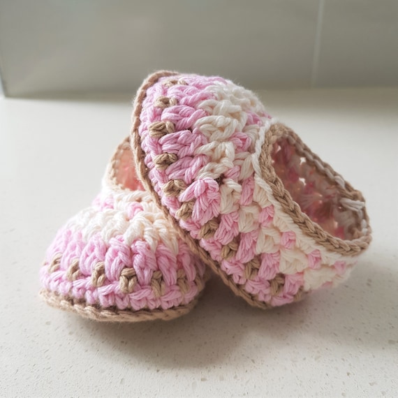Hand Crocheted Galilee Baby Booties