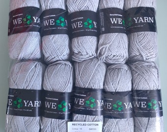 We Love Yarn - Recycled 100% Cotton Yarn - 10 Pack