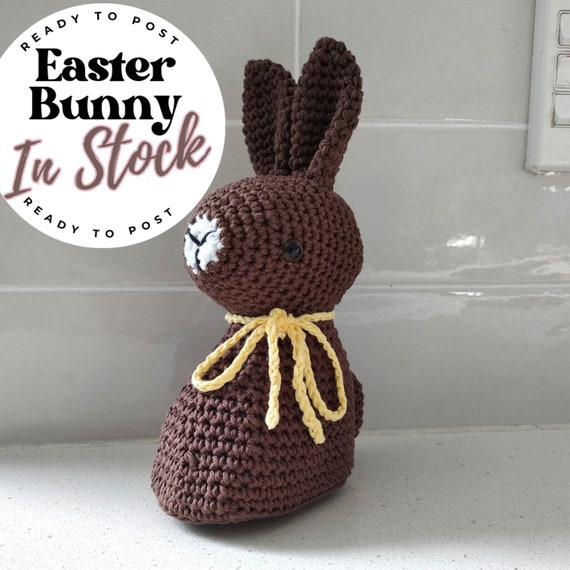 Hand Crocheted Easter Bunny: Personalized Cotton Rabbit Plushie