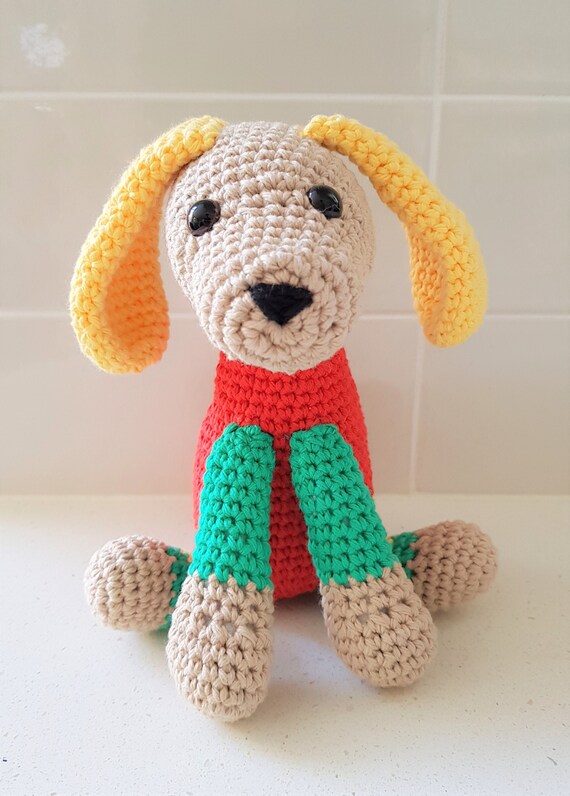 Hand Crocheted Paddy the Puppy Gift For Dog Lover | Anxiety Reducing Aide | New Puppy Gifts |