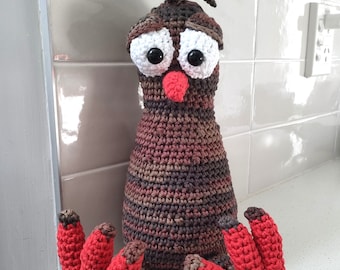 Hand Crocheted Willy the Weka