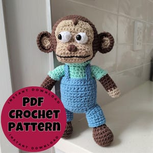 Puppet Meme AWKWARD MONKEY Wzór na szydełko w formacie PDF