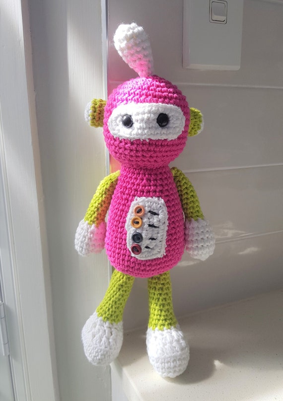 Hand Crocheted Rosie the Robot