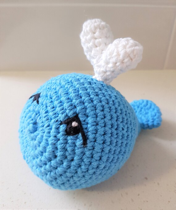 Hand Crocheted Bella the Blue Whale Whale Toy | Blue Whale | Nursery Decor | Baby Shower Gift | Organic Toy | Kids Toy | Gifts For Kids