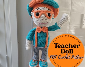 Appreciation Gift TEACHER DOLL - PDF Crochet Pattern