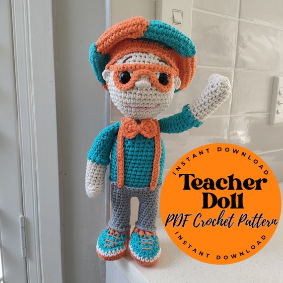 Appreciation Gift TEACHER DOLL - PDF Crochet Pattern