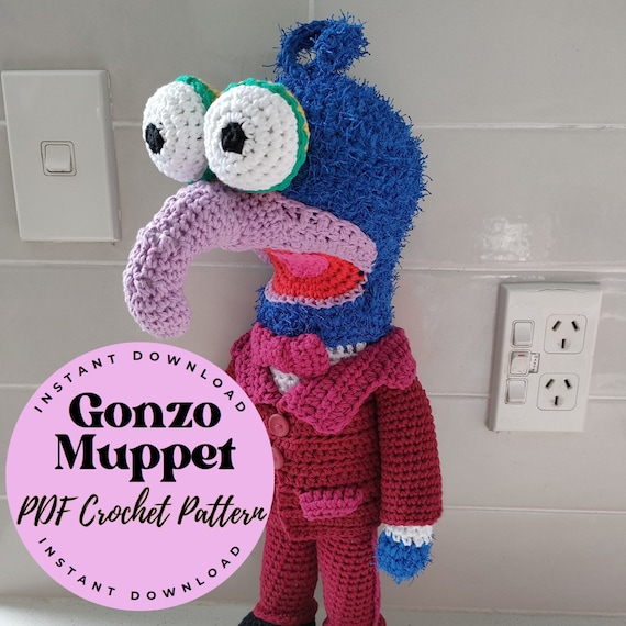Vintage Muppet Show GONZO MUPPET - PDF Crochet Pattern
