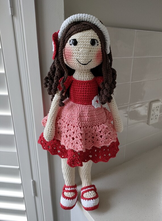 Hand Crocheted Zara Doll Amigurumi Doll | Crochet Doll | Stuffed Heirloom Doll | Crochet Doll For Sale | Rag Doll | Plush Doll