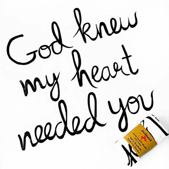 god knew my heart needed you swaddle