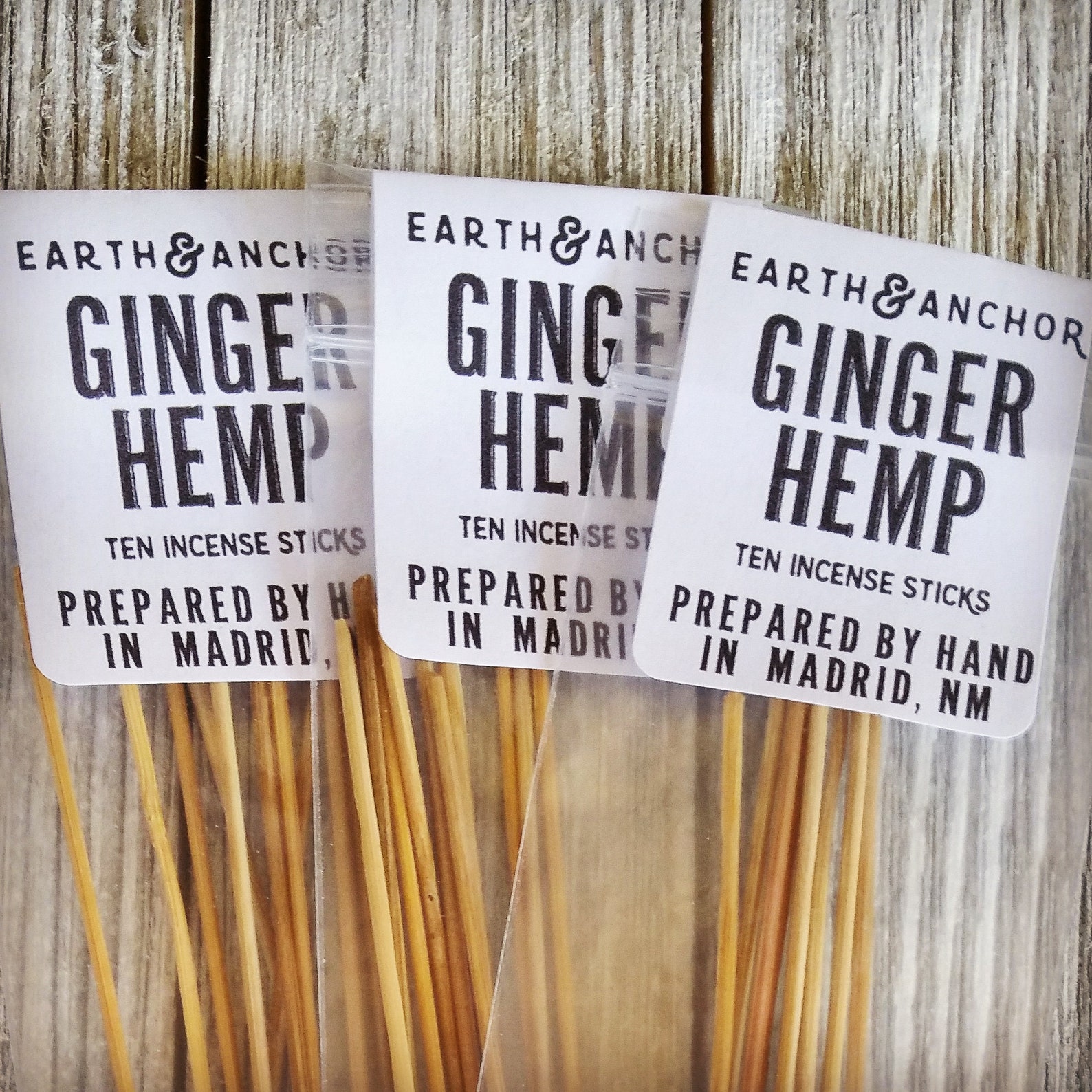 Ginger Hemp HandDipped Incense Cured by Sun in the NM Etsy