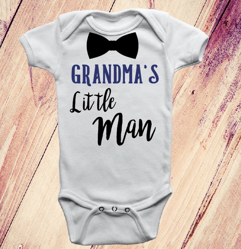 New Grandma Onesie Grandma/'s Little Man Onesie I love Nana Little Man Onesie I love grammy onesie Grandma Onesie Nana/'s Little Man