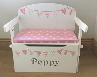 personalised toy box girl