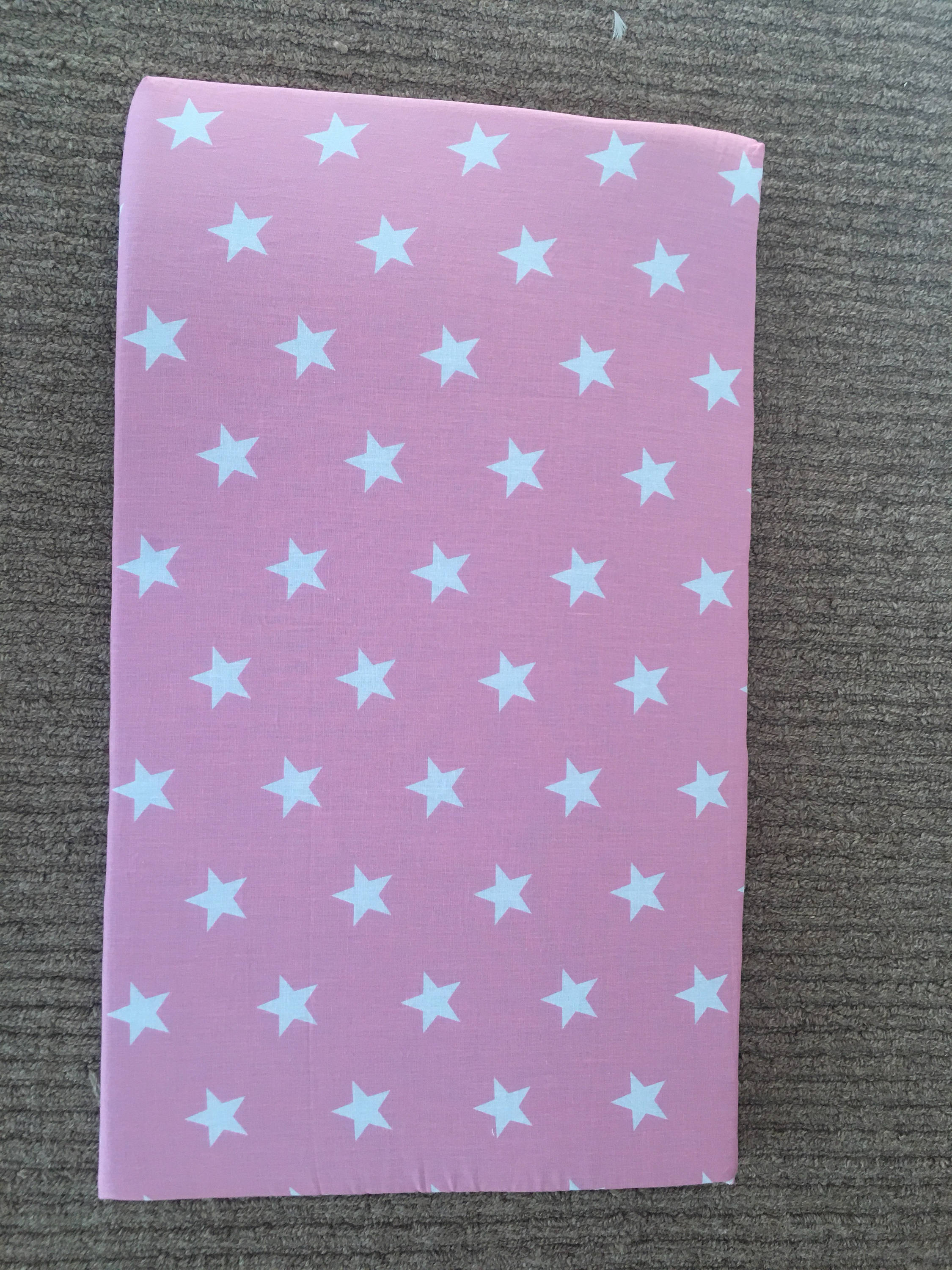 Cushion for Toy Box Seat in Pink with White Stars fits Sort Etsy