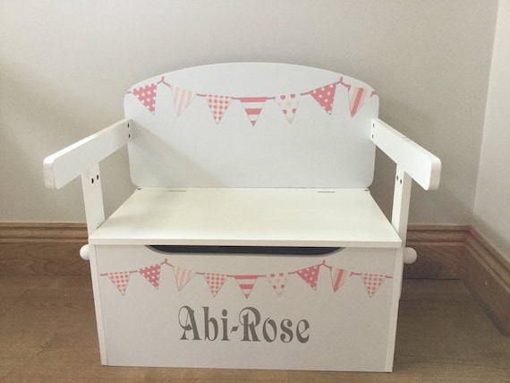 personalised toy box with seat