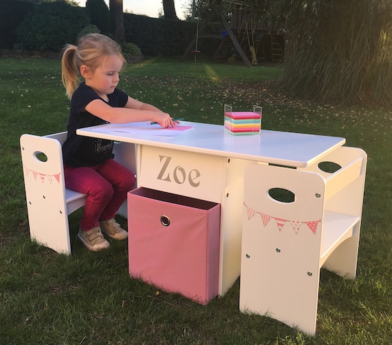 kids storage play table