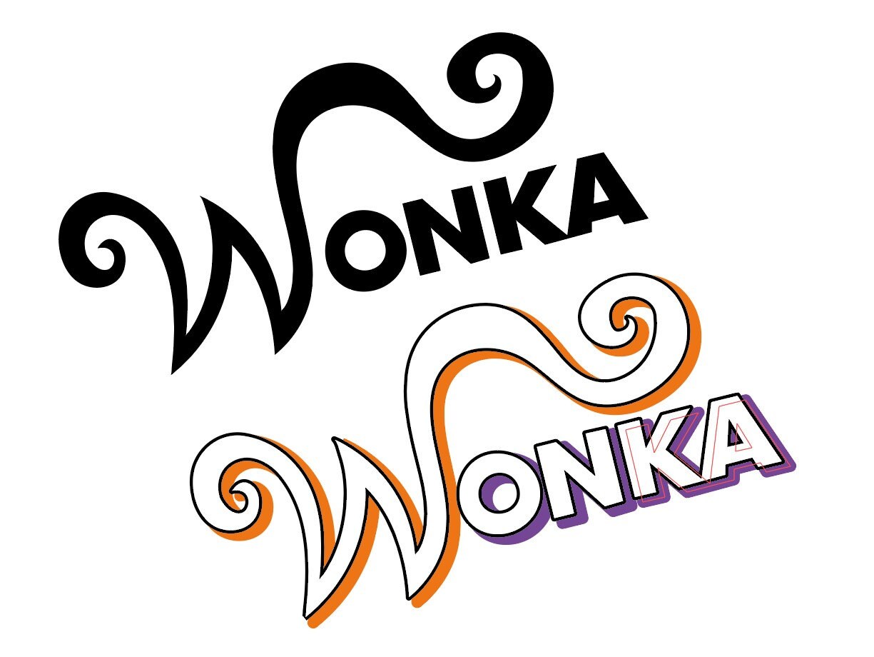 Wonka Vector Logo Willy Wonka Charlie and the Chocolate Etsy