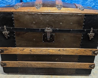189 Reduced 100 dollars Trunk 189 Beautiful Refurbished Antique Trunk