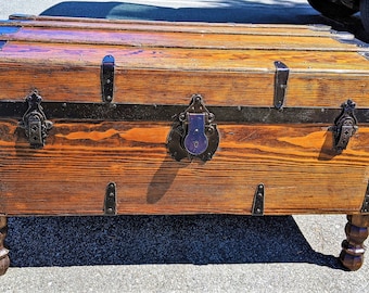149 Reduced 100 dollars Trunk 149 Antique Trunk with Removable Legs