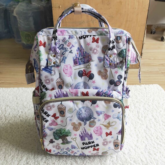 Disney Bag Backpack Custom Park Hopper Bag Personalized Etsy