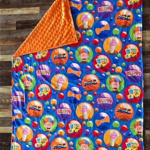 Blippi Minky Blanket Etsy Australia