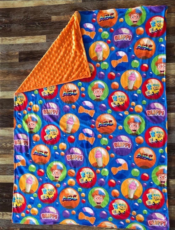 Blippi Minky Blanket Etsy