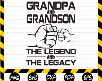 Download Grandpa And Grandson Svg Etsy