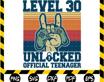 Level 30 Svg Etsy Level 30 Svg Etsy