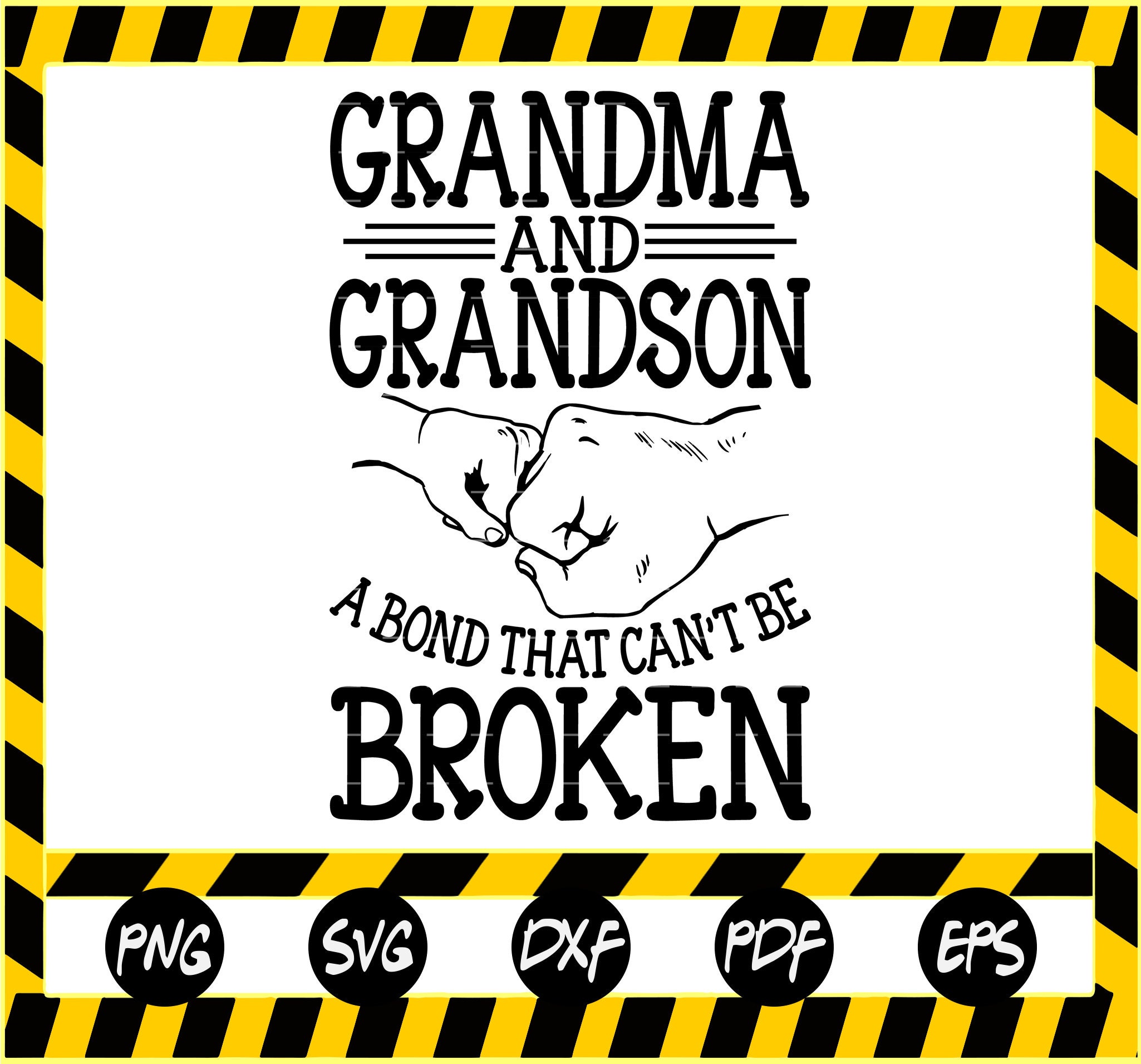 Download Grandma And Grandson A Bond That Can't Be Broken SVG | Etsy